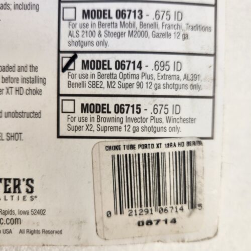 HS STRUT 6714 Undertaker XT HD Ported Choke Tube .695 12 Ga Beneli Beretta
