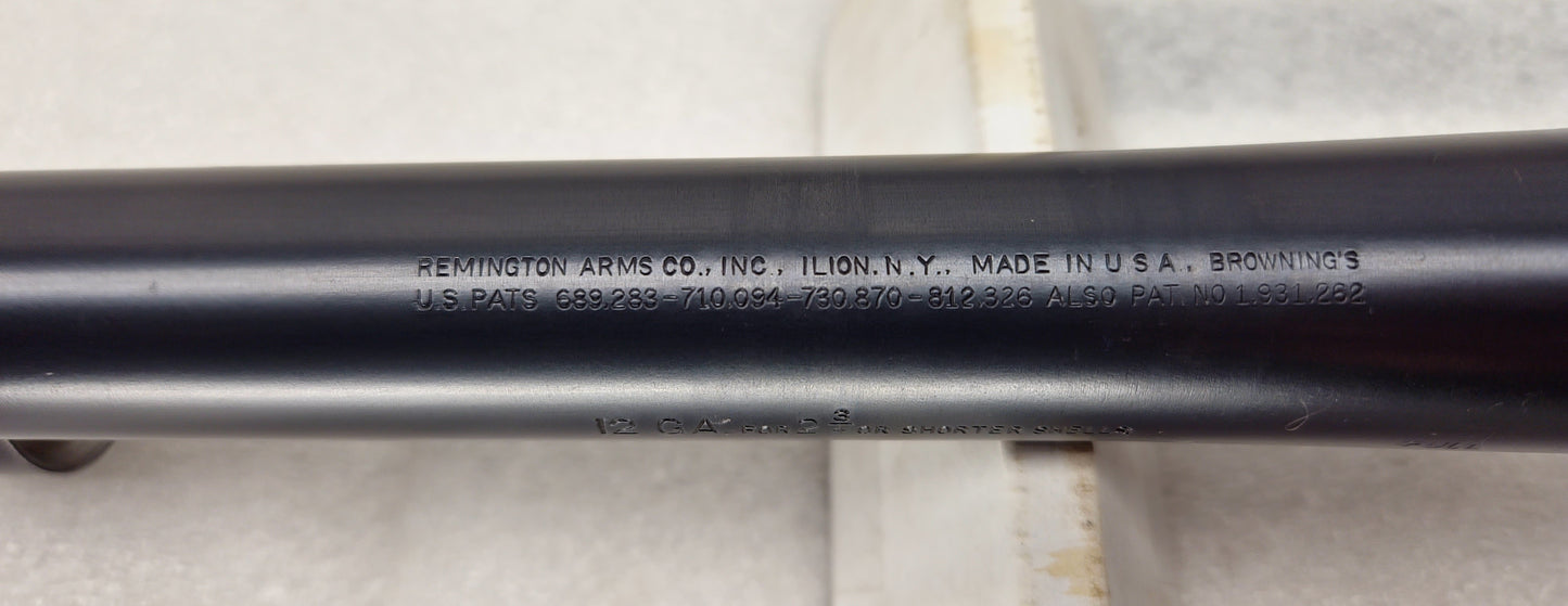 Remington Model 11 28" Barrel 12 Gauge Plain Bead Sight Fixed Full Choke