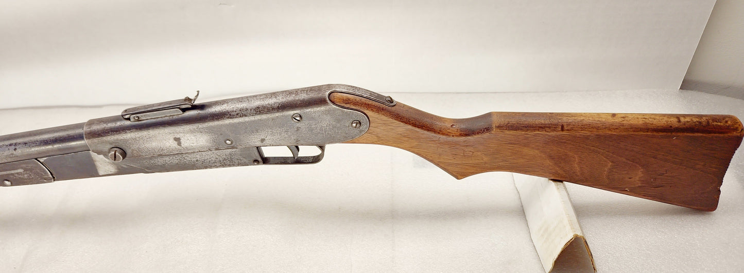 Daisy 25 Vintage 177 BB Gun Wood Stock & Pump Etched Receiver Tested Working