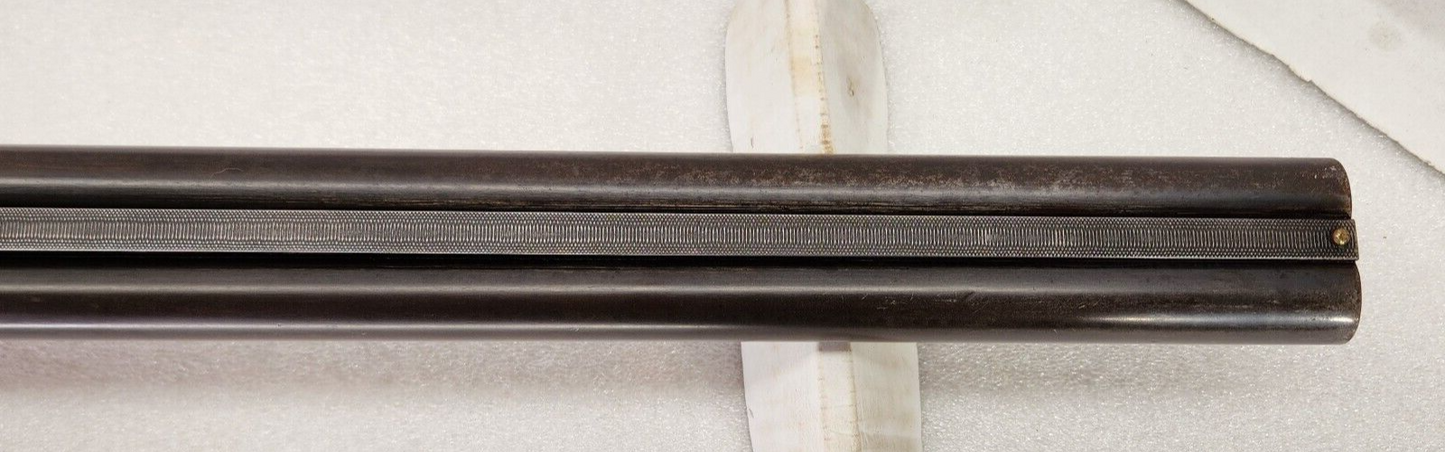 Ithaca Flues 28" Double Barrel 12ga w/Forend .70 .72 Choke * NICE * Antique sxs