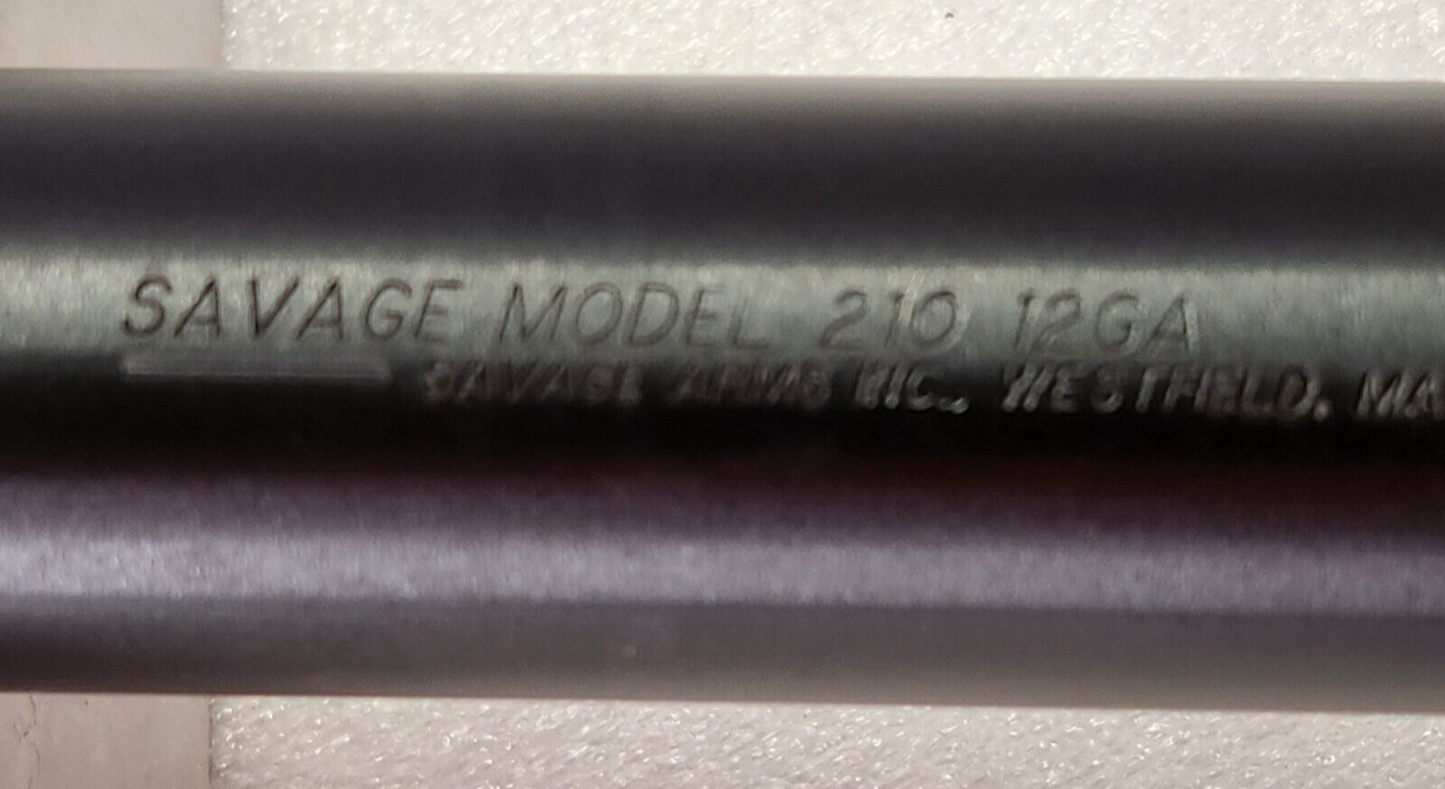Savage Model 210 24" Fully Rifled Slug Barrel 12 Ga 2 3/4-3" lever action *NICE*