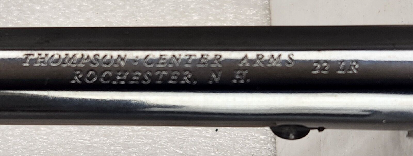 Thompson Center Contender 10” Octagon Barrel .22 lr Adj Rifle Sights TC TCC