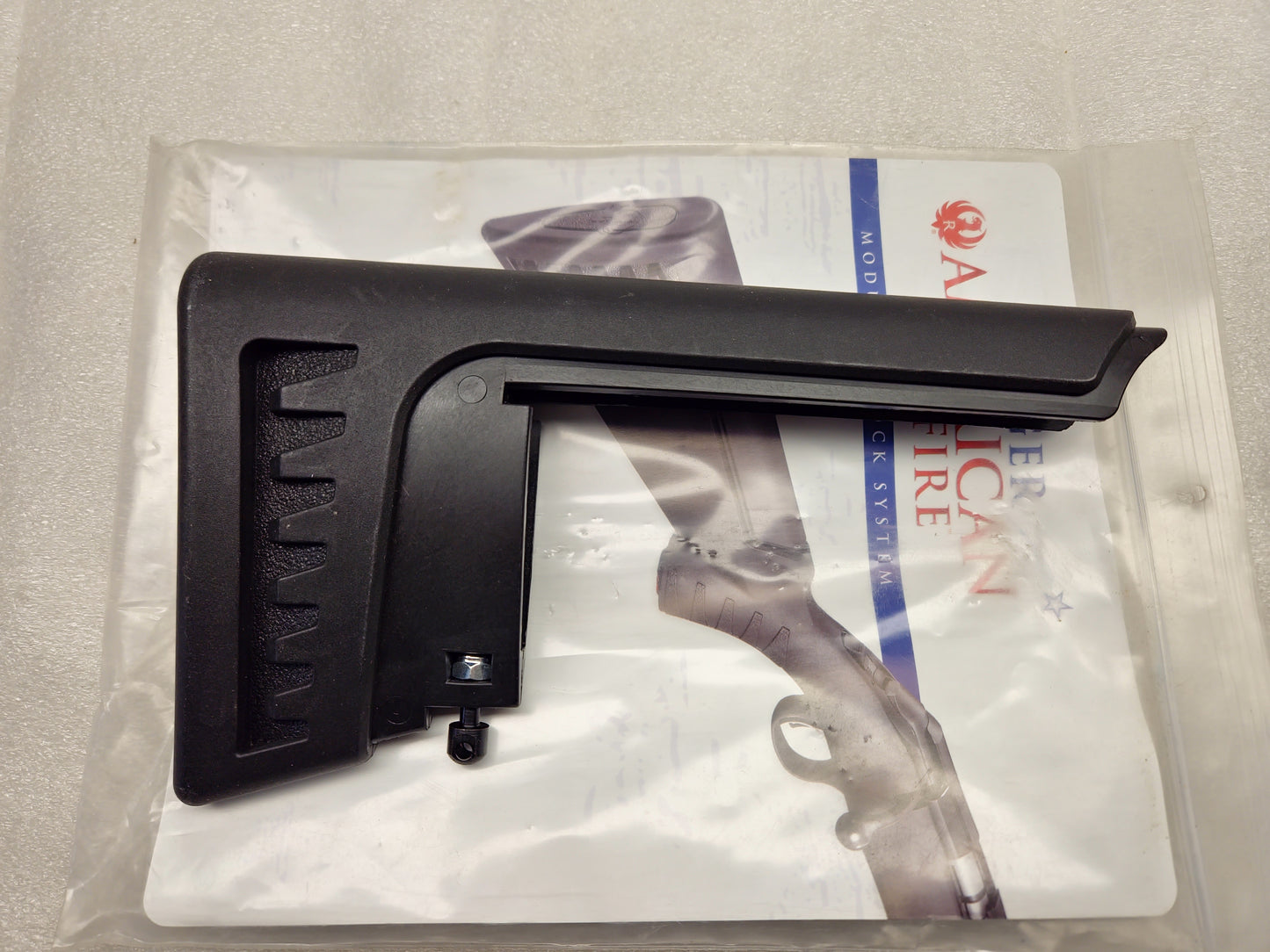 Ruger American Rimfire Cheek Riser Module Low Comb Std Pull Polymer Black 90431