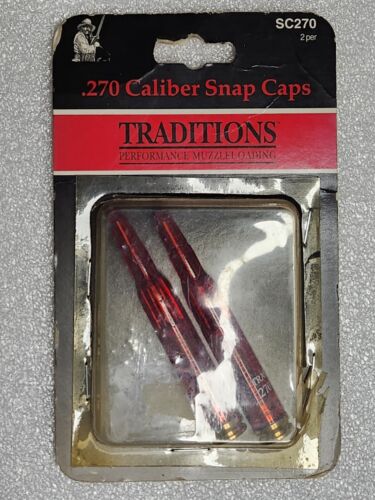 Traditions Snap Caps .270 Cal Pack of 2 Red NOS * asc270 lyman a-zoom pachmayr