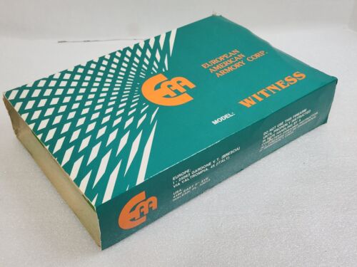 EAA Witness 9mm Automatic Pistol Box Gun Manual Original Series