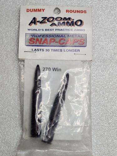 A-Zoom Lyman Snap Caps 12224 270 Win Precision Metal 2 Per Pack Black NOS