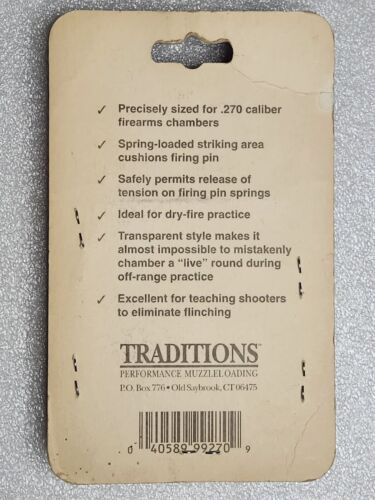 Traditions Snap Caps .270 Cal Pack of 2 Red NOS * asc270 lyman a-zoom pachmayr