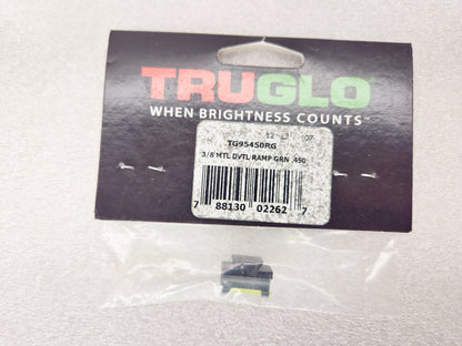 Truglo TG95450RG Green Front Sight Fits Any Standard 3/8" Dovetail .450" Height