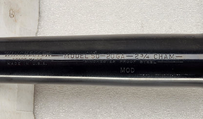 Winchester Model 50 26" Plain Barrel 20 ga Lyman Cutts Choke 2-3/4" 22.5