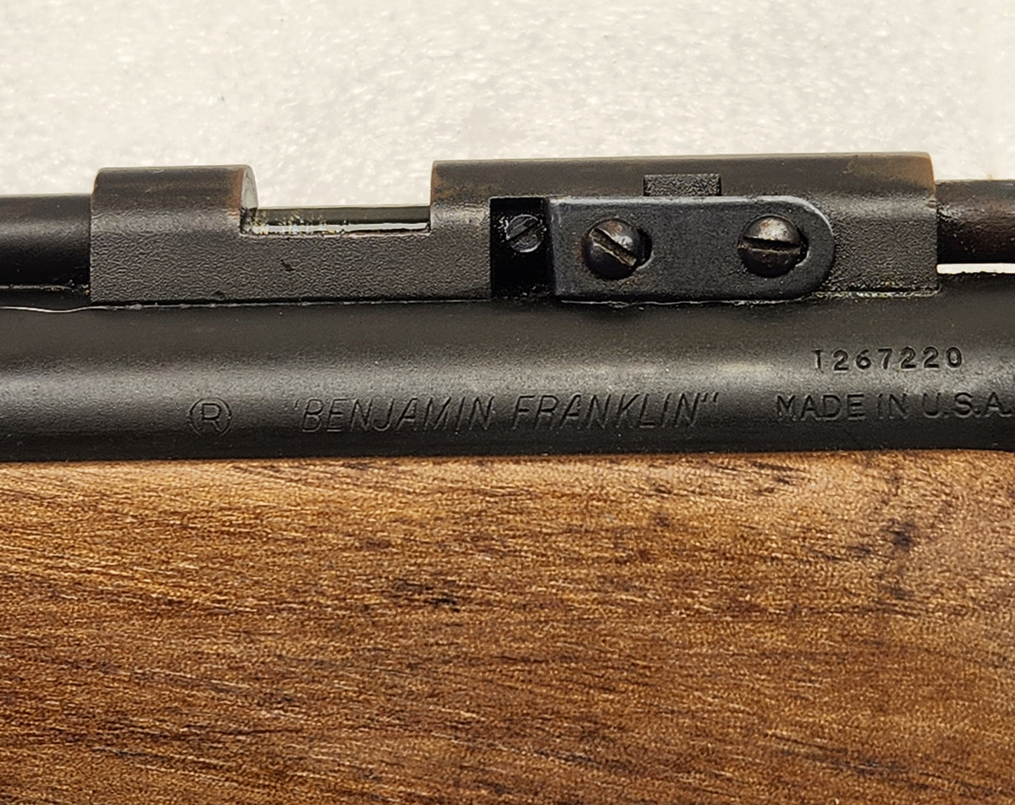 Benjamin Franklin Model 347 .177 Air Rifle 1976 Tested Working Very Nice