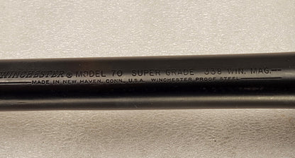 Winchester Model 70 24" Barrel .338 Win Mag Super Grade Hooded Sight