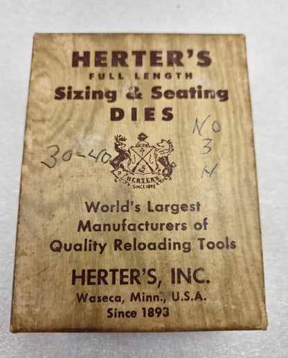 Herters 30-40 Krag Reloading Dies Vintage Set of 2 w/Box *NICE *