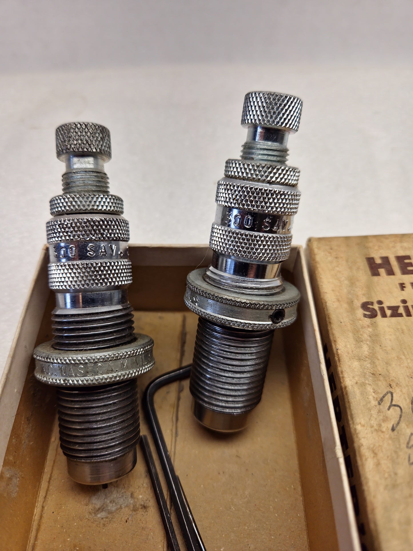 Herters 300 Savage Reloading Dies Vintage Set of 2 w/Box *NICE *