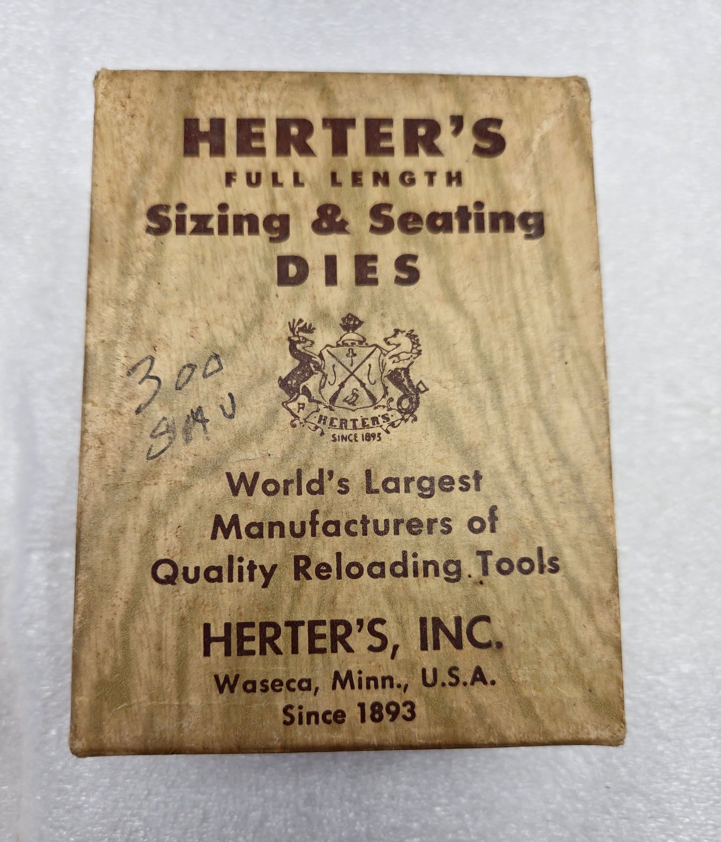 Herters 300 Savage Reloading Dies Vintage Set of 2 w/Box *NICE *