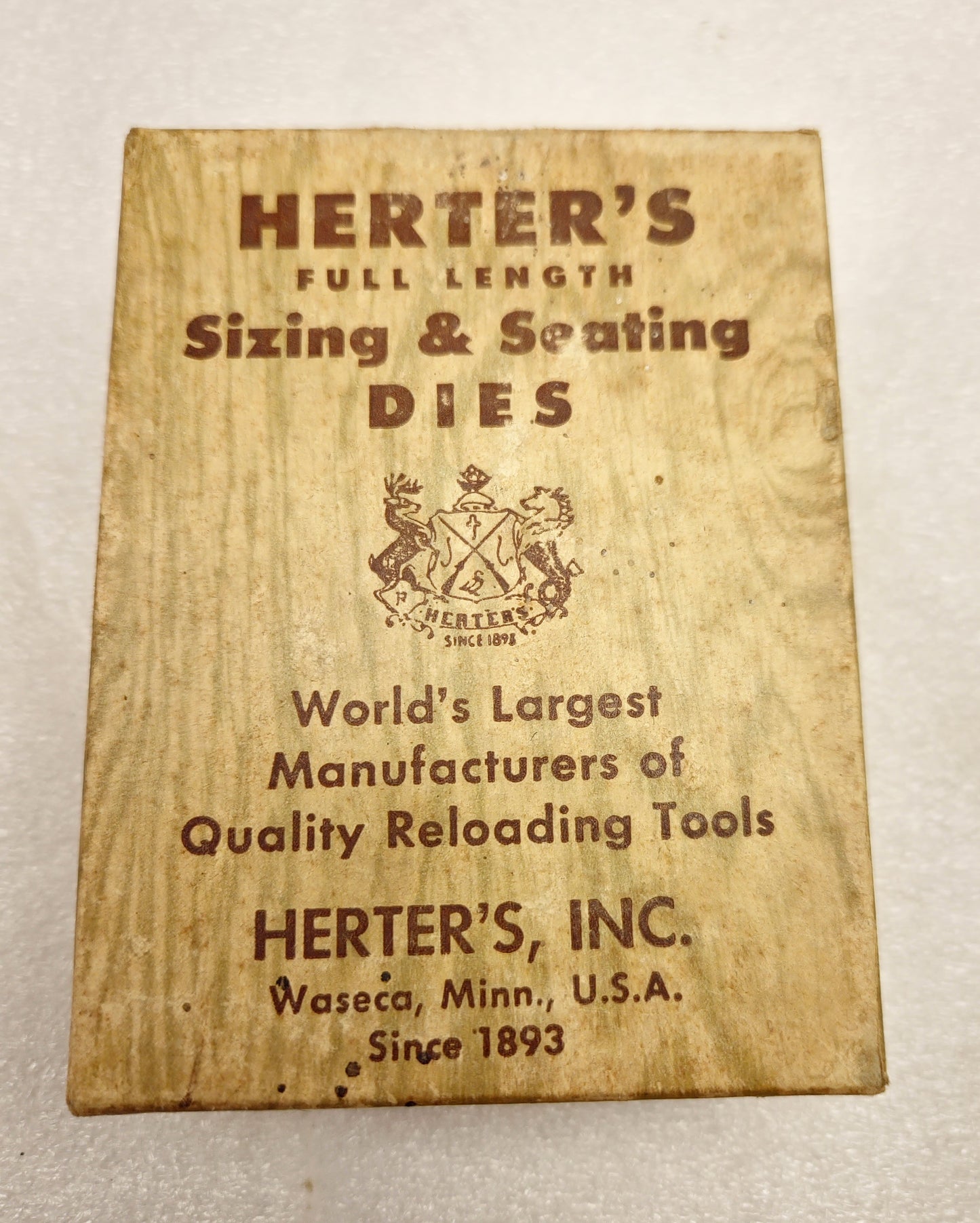 Herters 6.5x55 Swedish Mauser Reloading Dies Vintage Set of 2 w/Box 6.5 *NICE*