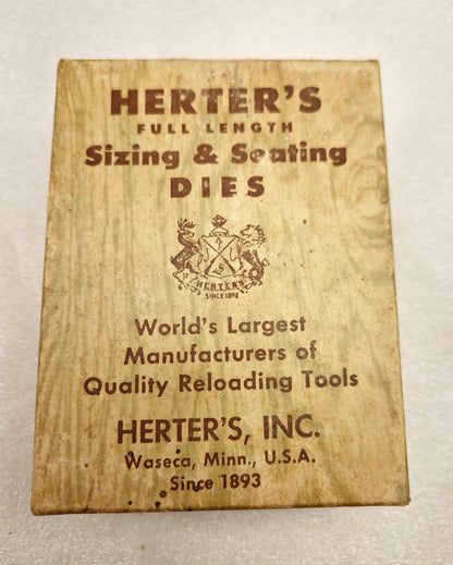 Herters 6.5x55 Swedish Mauser Reloading Dies Vintage Set of 2 w/Box 6.5 *NICE*