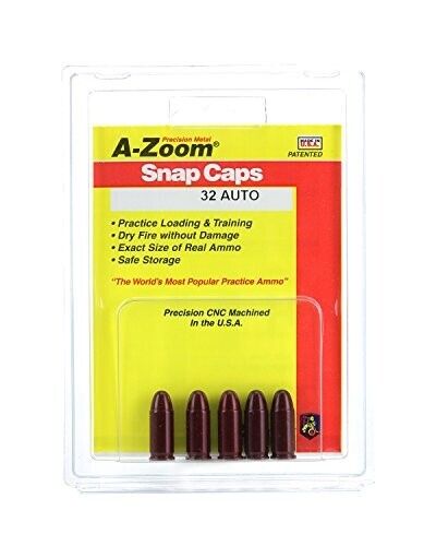 A-Zoom Pachmayr Snap Caps 32 AUTO Precision Metal 5 Per Package #15153 NOS