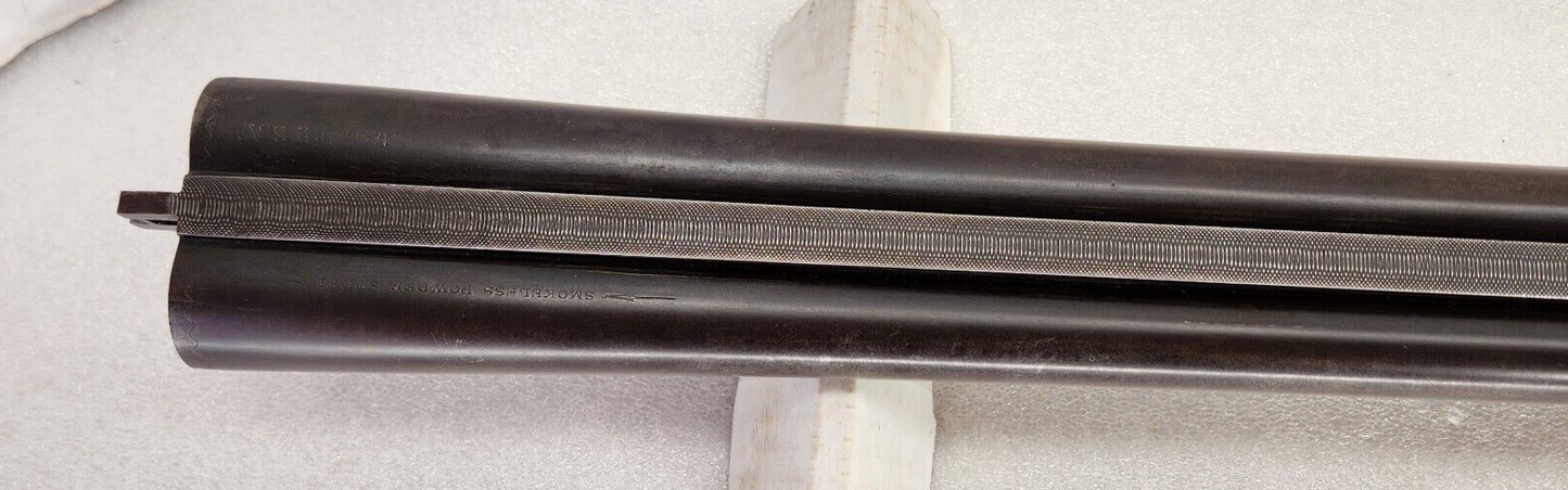 Ithaca Flues 28" Double Barrel 12ga w/Forend .70 .72 Choke * NICE * Antique sxs