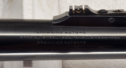 Browning A5 24” Barrel 12 Ga Japan Fixed Full Choke (.71) 2 37/4" Shells auto-5