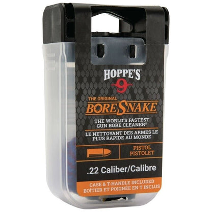 Hoppe's 24000D .22 BoreSnake Den Pistol Bore Cleaner w/Handle & Carry Case