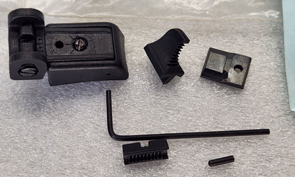 Ram-Line Adjustable Rear Sight Set w/Blades for Ruger MK I II NOS