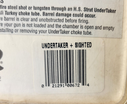 HS STRUT 672 Undertaker Plus Sighted Choke Tube .665 12 Ga Moss Win Browning