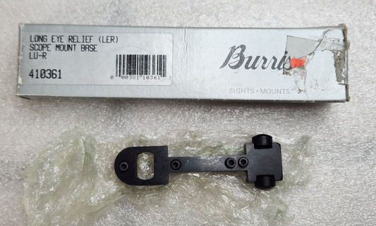 Burris 410361 LU-R Long Eye Relief Scope Mount Base Blackhawk Redhawk Ruger *NOS